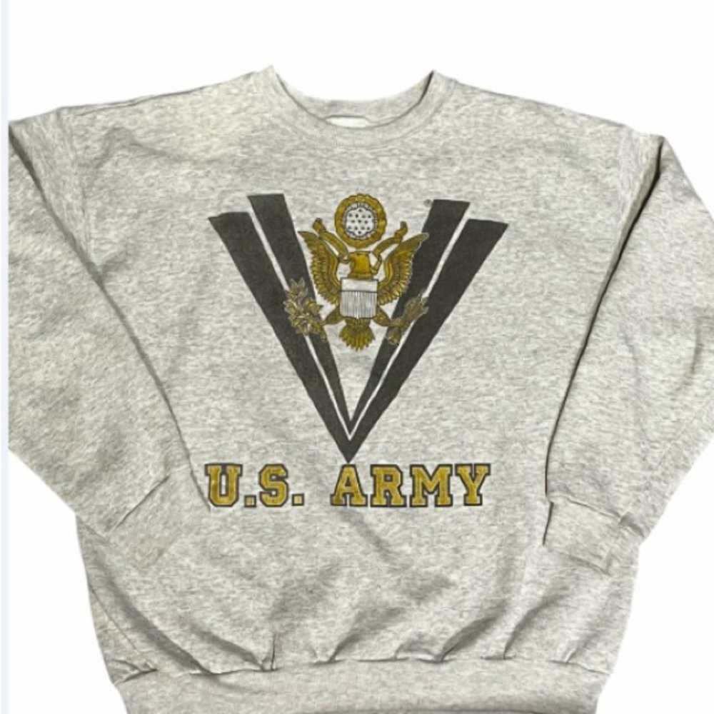 U.S. Army Gray and Gold Crewneck Sweater